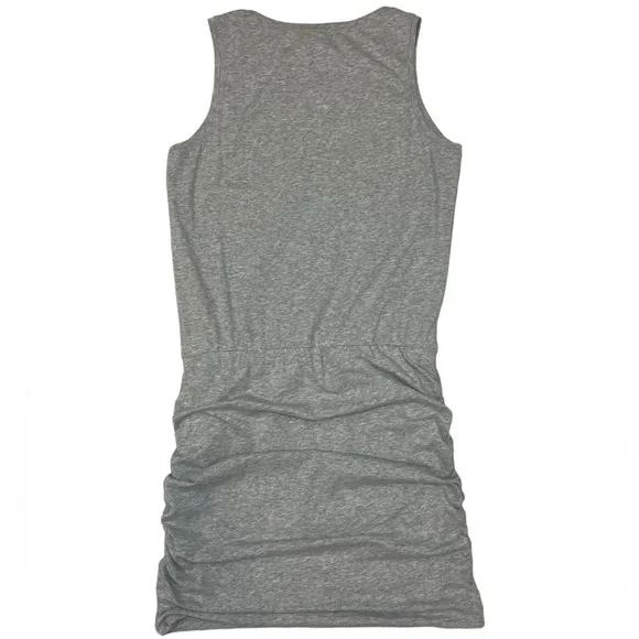 Cabi Everyday Mini Dress Ruched Crew Neck Gray Sleevless Tank Stretch Size Small - Picture 5 of 15